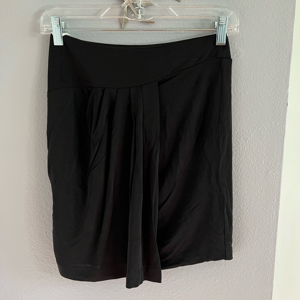 Bebe Black Wrap Skirt